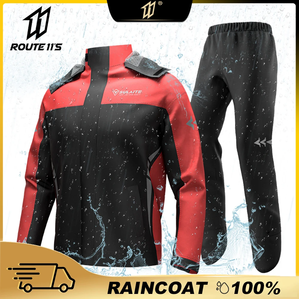 Raincoat For Motorcyclist Waterproof Biker Rain Cover Motorcycle Raincoat Women - £31.67 GBP+