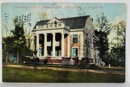 La Fayette Indiana Commander&#39;s House at Indiana State Soldiers Home Postcard R19 - £11.75 GBP