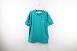 Vintage 90s Womens XL Distressed Spell Out Chadwicks of Boston T-Shirt Teal USA - £19.80 GBP