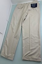 VTG Polo Golf Ralph Lauren Microfiber Men Siena Pants 35X32 Cuffed Pleated - $59.37