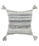 Set of Two 20&quot; X 20&quot; Gray Indoor Outdoor Throw Pillow Cover &amp; Insert - $59.49
