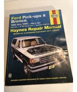 Haynes Ford Pick-Ups &amp; Bronco 1980 thru 1996 2WD &amp; 4WD Repair Manual 36058 - £11.05 GBP