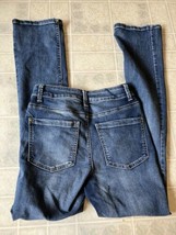 Maurices High Rise Skinny Jeans Size 4 Regular Dark Wash Whiskering Tape... - $23.05