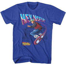 Back to The Future Hey Marty Flying Hoverboard Men&#39;s T Shirt Marty Michael J Fox - £19.58 GBP+