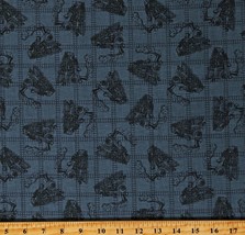 Cotton Trains Railroad Tracks On The Right Track Fabric Print by Yard D695.63 - $13.95