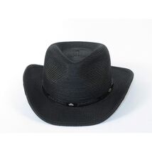 Men's Nashville Bruno Capelo Braided Straw Hat Curled Brim NA340 Black image 2