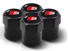 4Pcs 3D Metal Tire Valve Caps for Audi Sline A3 A1 A4 A6 A7 A8 Q5 Q7 Q8 ... - $12.59