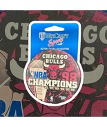 Chicago Bulls VTG Wincraft Button 3 1/2&quot; NBA Champions 91 92 93 96 97 98... - $9.86