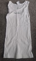Tangueray Women&#39;s White Tank Top Shirt Size Large  - Gin Alcohol Liquor Tee - £9.83 GBP