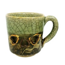 Vtg Coffee Tea Cup Somayaki Somaware Galloping Horses Double Wall Crackl... - $331.70 MXN