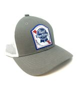 PABST BLUE RIBBON PATCH PBR MESH TRUCKER SNAPBACK HAT CAP ADJUSTABLE CUR... - €17,77 EUR