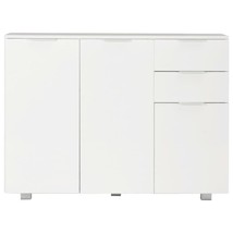 Modern Wooden High Gloss Sideboard Storage Unit Cabinet 3 Doors 2 Drawers Wood - £170.98 GBP+