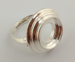 Authentic Kameleon 925 Silver 3 Tier Tabletop Ring Kr-20, Kr020  Size 5, New - £34.12 GBP