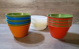 Vintage Nu-Maid Rite Butter Margarine Cup Stoarage Container Lids Plasti... - $79.25