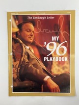 Rush Limbaugh Letter Newsletter Magazine January 1996 Rush in My &#39;96 Playbook - £15.11 GBP