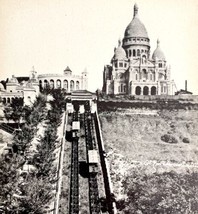 Paris France Funicular To Sacre-Coeur Incline 1910s WW1 Era Postcard PCBG12A - £15.66 GBP