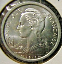 1948 Reunion-2 Francs-Uncirculated - $24.75