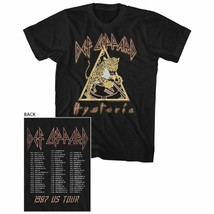 Def Leppard Vintage Concert T-shirt - Hysteria 1987 US Tour | Men&#39;s Unisex Black - £15.17 GBP+