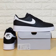 Authenticity Guarantee 
Nike Air Force 1 &#39;07 Low Mens Size 12.5 Black Wh... - £151.86 GBP