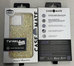 CaseMate Drop Protection Phone Case for Apple iPhone 12 Pro Twinkle Stardust - £7.10 GBP