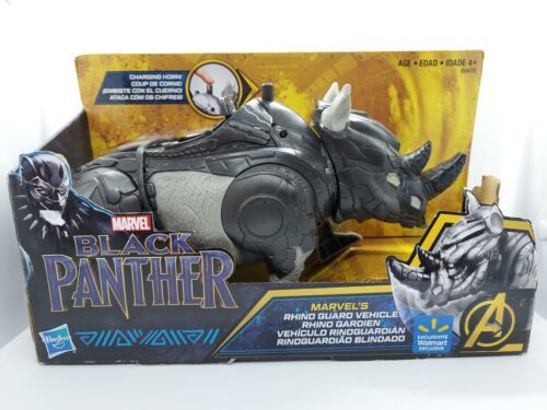 Primary image for Marvel Action Fig Black Panther Rhino Guard Vehicle Hasbro Deluxe Charging Horn 