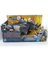 Marvel Action Fig Black Panther Rhino Guard Vehicle Hasbro Deluxe Chargi... - £23.38 GBP