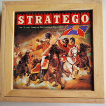 STRATEGO Board Game Nostalgia Series Battlefield Strategy Wood Box Vintage - £27.65 GBP