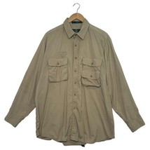 VTG Orvis Shirt Mens Large Safari Fishing Outdoor Vented Pockets Long Sl... - $23.75