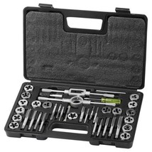 Tap and Die Set, 40-Piece Include Metric Size M3 to M12, Bearing Steel Taps and  - £29.48 GBP