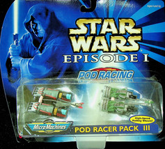 Star Wars Episode 1 Pod Racer Pack III MicroMachines - Galoob - 1998 - $8.14