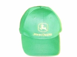 JOHN DEERE Green Adjustable Cap Hat Snapback Baseball Authentic - £8.34 GBP