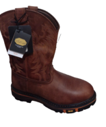 New Cody James Men&#39;s Western Work Boot Steel Toe Brown Size 13 - $1,769.16 MXN