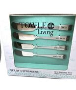 Towle Living Spread The Joy Cheese Spreaders Set of 4 Stainless Steel - $17.95
