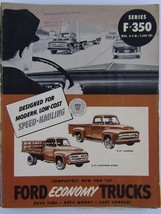 1953 FORD F-350 Economy Truck Dealer Sales Brochure Specifications Pamphlet - $17.30