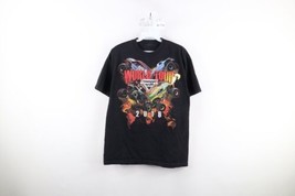 Y2K 2016 World Tour Monster Jam Mens M Faded Monster Truck Grave Digger T-Shirt - £47.43 GBP