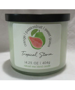 Kirkland&#39;s 14.25 oz Large Jar 3-Wick Candle Natural Wax Blend TROPICAL S... - $636.48 MXN