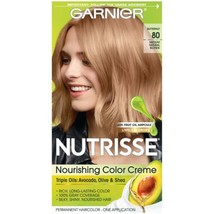 Garnier Nutrisse Nourishing Hair Color Creme, 80 Medium Natural Blonde - £8.95 GBP