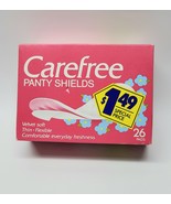 New Vintage Carefree Velvet Soft Thin Flexible Panty Shields 26 Pads  - $40.69 CAD