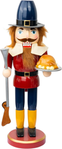 Halloween Fall Decorations 14 Inch, Wooden Soldier Nutcracker Figures Hold Turke - $49.38