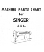 Singer 491d sewing machine Machine Parts Chart  - £8.65 GBP