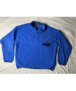Vintage Patagonia Synchilla Fleece Men’s XL Blue 1/4 Snap Pullover Jacket - $105.11 CAD