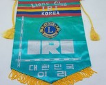 Vintage Lions Club International Mini Hanging Banner - IRI Korea - $22.72