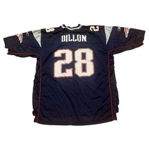 Reebok New England Patriots Corey Dillon #28 Blue NFL Jersey Men&#39;s Size XL - £39.27 GBP