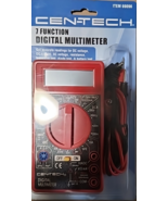 Cen-Tech 7 Function Digital Multimeter #69096 Accurate AC/DC Readings NO... - $150.19 MXN
