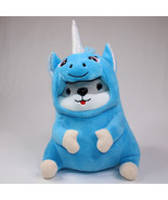 HAMSTER Dressed As UNICORN 10&quot; PLUSH Blue Stuffed Animal Toy Nanco VG Co... - $10.65