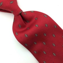 Brooks Brothers US Tie Micro Diamond Red Black Silk Necktie I8-508/F Vtg/Rare - £12.65 GBP