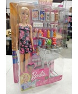 Barbie Shopping Time Doll With Grocery Cart Playset - £11.66 GBP