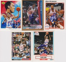 Los Angeles Clippers Signed Lot of (5) Trading Cards - Manning, Mark Jac... - £11.84 GBP