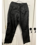 Styleworks Black 100% Leather Pants Size 18 - 29” Inseam 36” Waist - $33.41 CAD