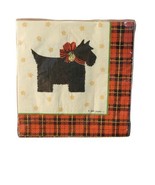 Festive Scottie Dog Christmas Beverage 3-Ply 20 Beverage Napkins By C.R.... - €7,65 EUR